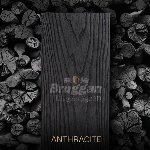 Террасная доска Bruggan ELEGANT LIGHT 3D ANTHRACITE