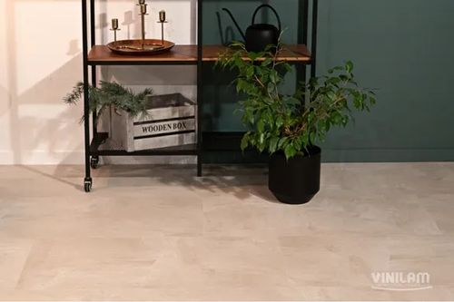 Вінілова підлога Vinilam Ceramo 71615 Бетон Білий