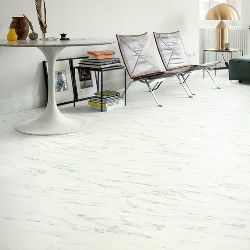 Вінілова підлога Quick Step Oro 40136 Білий каррарський мармур AVSTU40136 фото StarFloor