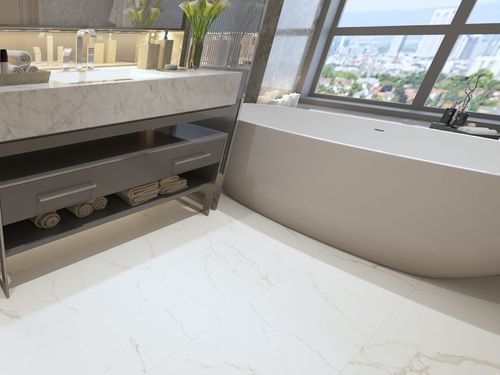Вінілова підлога Apro Stone ST-805 Carrara Marmor