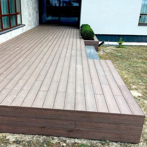 Террасная доска Bruggan Elegant Light 3D Wine Brown br_wine brown фото StarFloor