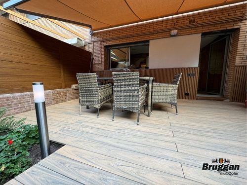 Террасная доска Bruggan Multicolor Sand Mult_sand фото StarFloor