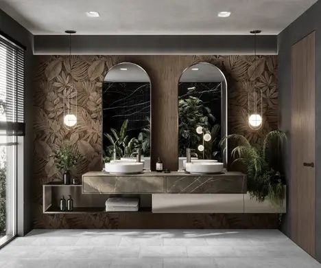 Стінова панель SPC Rocko Wall Tiles Mink Plant R164A