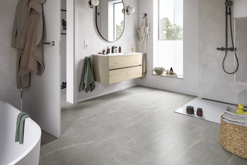 Ламінат EGGER Kingsize 8/33 V4+1 Aqua72 ELF243 Мармур Кандела світло-сірий ELF243 фото StarFloor